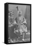 Maharaja Pratap Singhji of Jammu and Kashmir (Engraving)-English Photographer-Framed Stretched Canvas