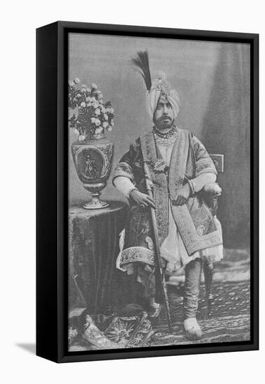 Maharaja Pratap Singhji of Jammu and Kashmir (Engraving)-English Photographer-Framed Stretched Canvas