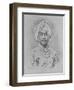 Maharaja Rajinder Singh (Engraving)-English-Framed Giclee Print
