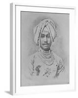 Maharaja Rajinder Singh (Engraving)-English-Framed Giclee Print