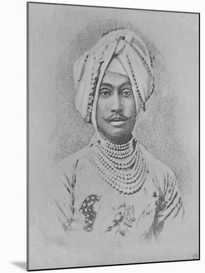 Maharaja Rajinder Singh (Engraving)-English-Mounted Giclee Print