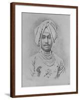 Maharaja Rajinder Singh (Engraving)-English-Framed Giclee Print