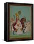 Maharaja Ram Singh of Jodhpur with Attendants, India-null-Framed Stretched Canvas