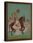 Maharaja Ram Singh of Jodhpur with Attendants, India-null-Stretched Canvas