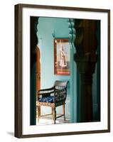 Maharaja's Bedroom in the City Palace, Rajasthan, India-Walter Bibikow-Framed Photographic Print