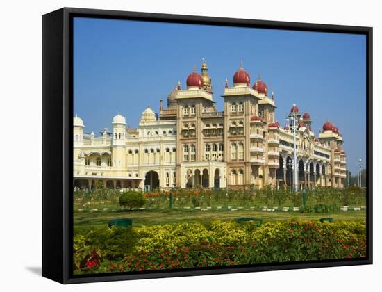 Maharaja's Palace, Mysore, Karnataka, India, Asia-Tuul-Framed Stretched Canvas