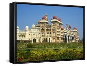 Maharaja's Palace, Mysore, Karnataka, India, Asia-Tuul-Framed Stretched Canvas