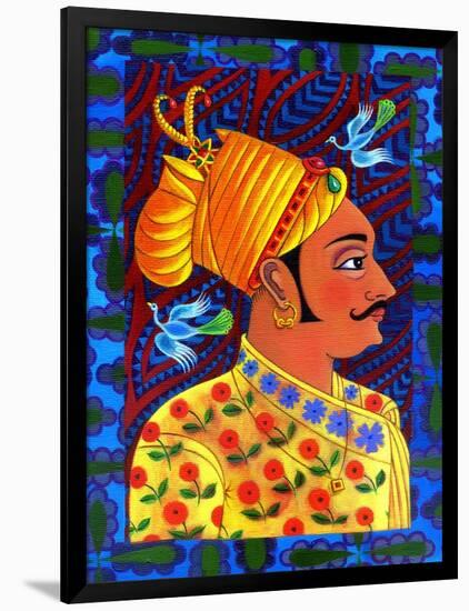 Maharaja with Blue Birds, 2011-Jane Tattersfield-Framed Giclee Print