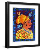 Maharaja with Blue Birds, 2011-Jane Tattersfield-Framed Giclee Print