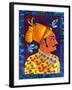 Maharaja with Blue Birds, 2011-Jane Tattersfield-Framed Giclee Print