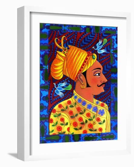 Maharaja with Blue Birds, 2011-Jane Tattersfield-Framed Giclee Print