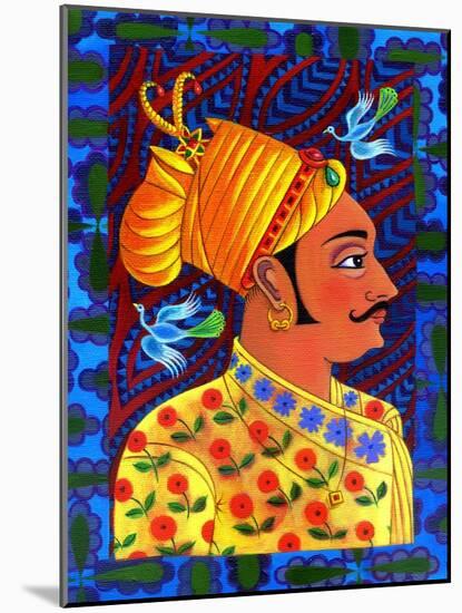 Maharaja with Blue Birds, 2011-Jane Tattersfield-Mounted Giclee Print