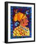 Maharaja with Blue Birds, 2011-Jane Tattersfield-Framed Premium Giclee Print
