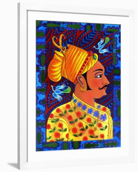 Maharaja with Blue Birds, 2011-Jane Tattersfield-Framed Giclee Print