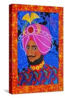 Maharaja with Pink Turban, 2012-Jane Tattersfield-Stretched Canvas