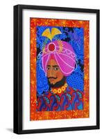 Maharaja with Pink Turban, 2012-Jane Tattersfield-Framed Giclee Print