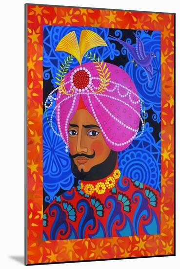 Maharaja with Pink Turban, 2012-Jane Tattersfield-Mounted Giclee Print