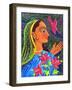 Maharani with Magenta Bird, 2011-Jane Tattersfield-Framed Giclee Print