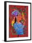 Maharani with Two Birds, 2012-Jane Tattersfield-Framed Giclee Print