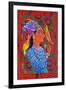 Maharani with Two Birds, 2012-Jane Tattersfield-Framed Giclee Print