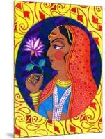 Maharani with White and Pink Flower, 2011-Jane Tattersfield-Mounted Giclee Print