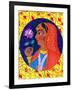 Maharani with White and Pink Flower, 2011-Jane Tattersfield-Framed Giclee Print