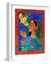 Maharani with Yellow Bird, 2011-Jane Tattersfield-Framed Giclee Print