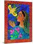 Maharani with Yellow Bird, 2011-Jane Tattersfield-Mounted Giclee Print