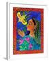 Maharani with Yellow Bird, 2011-Jane Tattersfield-Framed Giclee Print