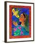 Maharani with Yellow Bird, 2011-Jane Tattersfield-Framed Giclee Print