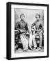 Mahatma Gandhi in Rajkot with School Friend Sheikh Mehtab, Rajkot, 1883-null-Framed Giclee Print