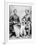 Mahatma Gandhi in Rajkot with School Friend Sheikh Mehtab, Rajkot, 1883-null-Framed Giclee Print