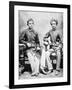 Mahatma Gandhi in Rajkot with School Friend Sheikh Mehtab, Rajkot, 1883-null-Framed Giclee Print