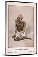 Mahatma Gandhi Indian Nationalist and Spiritual Leader-null-Mounted Art Print