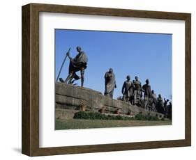 Mahatma Gandhi, the Eleven Statues, Delhi, India-John Henry Claude Wilson-Framed Photographic Print