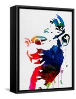 Mahatma Gandhi Watercolor-Lora Feldman-Framed Stretched Canvas