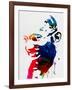 Mahatma Gandhi Watercolor-Lora Feldman-Framed Art Print