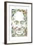 Mahatma Gandhi-Cristian Mielu-Framed Art Print