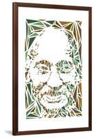 Mahatma Gandhi-Cristian Mielu-Framed Art Print