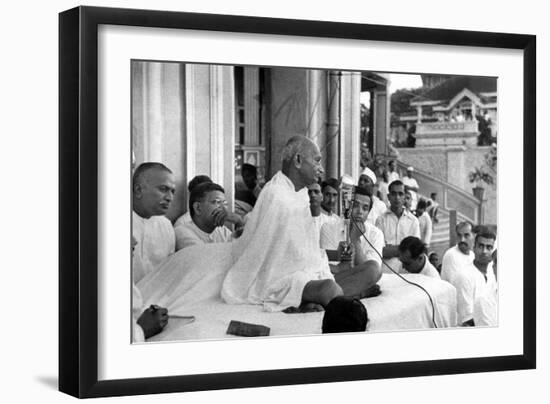 Mahatma Mohandas Karamchand Gandhi (1869-1948) Indian Politician and Nationalist Leader-null-Framed Photo