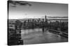 Mahattan Bridge, East River and Lower Manhattan, New York City, New York, USA-Jon Arnold-Stretched Canvas