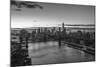 Mahattan Bridge, East River and Lower Manhattan, New York City, New York, USA-Jon Arnold-Mounted Photographic Print