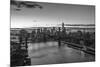 Mahattan Bridge, East River and Lower Manhattan, New York City, New York, USA-Jon Arnold-Mounted Photographic Print