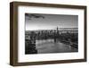 Mahattan Bridge, East River and Lower Manhattan, New York City, New York, USA-Jon Arnold-Framed Photographic Print