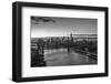 Mahattan Bridge, East River and Lower Manhattan, New York City, New York, USA-Jon Arnold-Framed Photographic Print