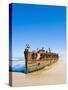Maheno Shipwreck, Fraser Island, UNESCO World Heritage Site, Queensland, Australia, Pacific-Matthew Williams-Ellis-Stretched Canvas
