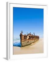 Maheno Shipwreck, Fraser Island, UNESCO World Heritage Site, Queensland, Australia, Pacific-Matthew Williams-Ellis-Framed Photographic Print