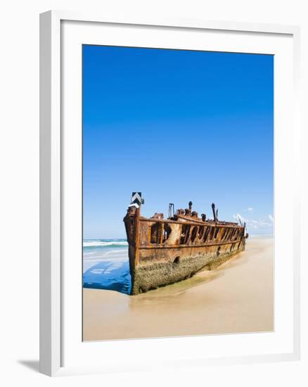 Maheno Shipwreck, Fraser Island, UNESCO World Heritage Site, Queensland, Australia, Pacific-Matthew Williams-Ellis-Framed Photographic Print