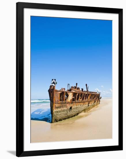 Maheno Shipwreck, Fraser Island, UNESCO World Heritage Site, Queensland, Australia, Pacific-Matthew Williams-Ellis-Framed Photographic Print