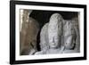 Mahesamurti of Elephant Island Caves, Mumbai, India-Kymri Wilt-Framed Photographic Print